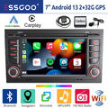 Für Audi A4 S4 RS4 B6 B7 B8 SEAT EXEO Android 13 Autoradio GPS Navi RDS Carplay