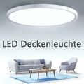 LED Deckenlampe Panel Deckenleuchte Ultraflach Wohn Schlafzimmer Küche Flur IP44