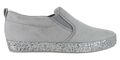 Gabor Damen Grau Silber Leder Slipper Halbschuhe