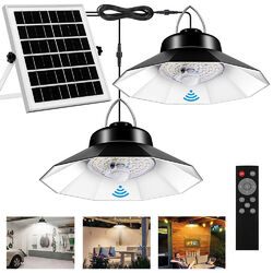 Solarleuchte Solarlampe mit Fernbedienung 2000 LM Fluter Strahler Pendelleuchte