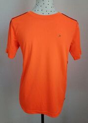 Sportshirt Neonfarbe Orange Jungen 164/170 ROSSI Hat Flecken 