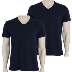 EMPORIO ARMANI Herren T-Shirts V-Ausschnitt V-Neck 100 % Baumwolle 2er Pack