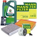 MANN-FILTER INSPEKTIONSPAKET+5L CASTROL MAGNATEC 5W-30 A5 VOLCO S40 2 1.6 05-07