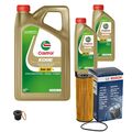 BOSCH Ölfilter 7 L Castrol EDGE FST 5W-30 LL für Audi A6 Allroad 3.0