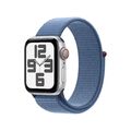 Apple Watch SE (2. Gen) LTE 40mm Alu Silber Sport Loop Winterblau