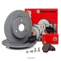 Zimmermann SPORT Bremsscheiben + Beläge für VW GOLF 3 2.0 GTI 16V 1.9 TDI hinten