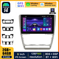 64G Android 14 Autoradio Carplay WiFi RDS GPS Navi Kam Für Skoda Octavia 2 04-13