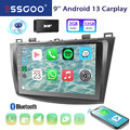 Autoradio CarPlay Android 13 2+32G Für Mazda 3 2010-2013 GPS Navi HIFI RDS +DAB