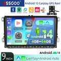 CarPlay Android 14 Autoradio Navi Für VW Crafter Polo Amarok Caddy T6 Skoda Yeti