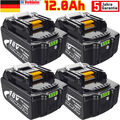 4x 18V 6Ah 9Ah 12Ah Akku Für Makita BL1860 BL1850 BL1830 LXT BL1860B Led Anzeige