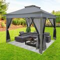 Pavillon 3,6x3,6m Faltpavillon Wasserdicht Gartenzelt Partyzelt Pavillion UV 50+