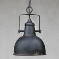 Industrielampe Schwarz Vintage Hängeleuchte Shabby Pendelleuchte Hängelampe 