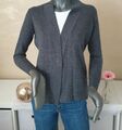 Esprit Damen Jacke Strickjacke Cardigan mit Wollanteil grau Gr. S