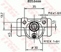 Bremszylinder Gusseisen BWF262 TRW für FIAT LANCIA