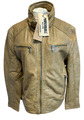 Lederjacke Lammleder Bikerjacke Lammnappa Camel Punchball Herren 50 52 54 56