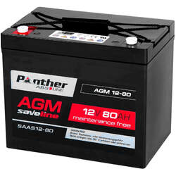 Panther AGM Akku 80Ah 12V Zyklen Bleiakku Batterie Solar USV 85Ah 77Ah