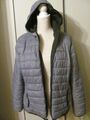 Active Touch Wende Steppjacke mit Kapuze  grau/schwarz  Gr. L