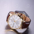 Citizen Classic Eco-Drive Chrono CA7062-15A Gold-Weiß