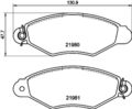 HELLA PAGID Bremsbelagsatz Scheibenbremse 8DB 355 012-711 für RENAULT KANGOO FC0