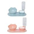 Katzenfutter- und Wassernapf-Set, 15° erhöhter Tierfutterspender für