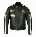 Herren Motorrad Leder Jacke Biker Motorrad Vintag Leder Jacke Motorradjacke Neu