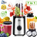 Standmixer Smoothie Maker 7 in 1 Blender Edelstahl Milchshaker Universal Mixer