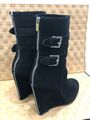 Michael Kors High Heel Bootys Keilabsatz Plato Gr. 41 Schwarz