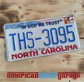 USA Nummernschild*US Kennzeichen*License plate *North Carolina In GOD we Trust*