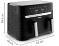 Tefal Heißluftfritteuse Dual Easy Fry Doppelkammer 8,3L Airfryer Schwarz