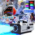 1200W RGB LED Nebelmaschine Kabellos Fernbedienung DMX Rauchmaschine DJ Ostern