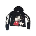 disney mickey mouse Sweatshirt Kurz Pullover Mädchen Schwarz Girl 158/164 H&M 