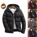 Herren Jacke Winter warme Daunenjacke Gefüllte Jacke mit Reißverschluss Outdoor