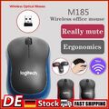 M185 Logitech Maus Wireless Schnurlos Mouse Kabellos Funk + USB Empfänger NEU