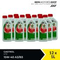 Castrol GTX 15W-40 A3/B3 VW 505 / 501 Mercedes MB 229.1 12x1 Liter = 12 Liter