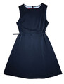 Zero Kleid Etuikleid mit Gürtel Gr. 40 navy