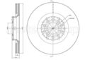 2x CIFAM Bremsscheibe 800-726C für VW PASSAT B5 Variant 3B6 3B3 3B2 3B5 4motion