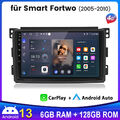 Für Smart Fortwo 451 2005-10 Autoradio DAB Android13 GPS WIFI Carplay RDS 6+128G