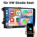 Android 13 Carplay Autoradio GPS NAVI RDS Für VW GOLF 5 6 Touran EOS Tiguan Polo