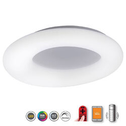 LED Decken LOLAsmart-DONUT Ø60cm 40W CCT RGB Fernbedienung Google Alexa WiFi