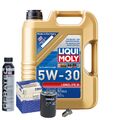 Motoröl 5W30 LIQUI MOLY Longlife Iii 5L+MAHLE Ölfilter+Cera Tec+Ölablassschraube