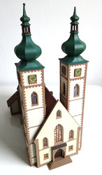 Faller - Kirche "Klosterhof" - H0 - B-350 - Gebäude Häuser Haus  --- A 1027