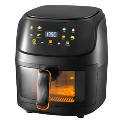 6L/8L Heißluftfritteuse Fritteuse Heißluft Digitale Edelstahl Air Fryer Backen