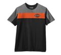 Harley-Davidson Copperblock Logo Tee T-Shirt Gr. XXL - Schwarz Grau Orange