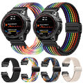 Quick Fit Nylon Sport Band Gurt für Garmin Fenix 3/5/5X Plus/6/6x Pro 7 7X Solar