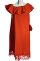 H&M One-Shoulder-Kleid Damen Gr. DE 36 rot Casual-Look