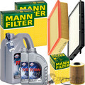 MANN INSPEKTIONSPAKET+7L FUCHS 5W-30 MOTORÖL passend für BMW 3er E36 320-328i