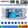 DAB 64G Android13 Carplay Autoradio für Ford Focus II Mk2 Mondeo C/S-MAX MK4 GPS