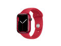 Apple Watch Series 7 (GPS + Cellular) 45mm Rot Smartwatch, Sportarmband (A2477)