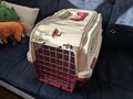 Transportbox Hundebox Katzenbox Kleintiertransportbox hellgrau-dunkelgrau