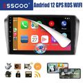 9" Android 12 Autoradio Carplay GPS NAVI RDS WIFI HIFI 2+32G Für Mazda 3 2003-09